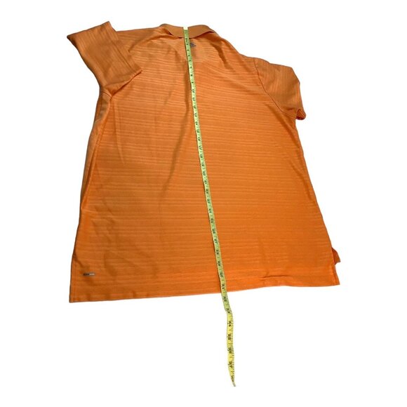 Adidas ClimaCool Short Sleeve Golf Polo Orange Shirt Mens Size Large - Picture 4 of 9